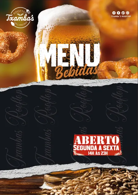 Txambas — Menu de bebidas