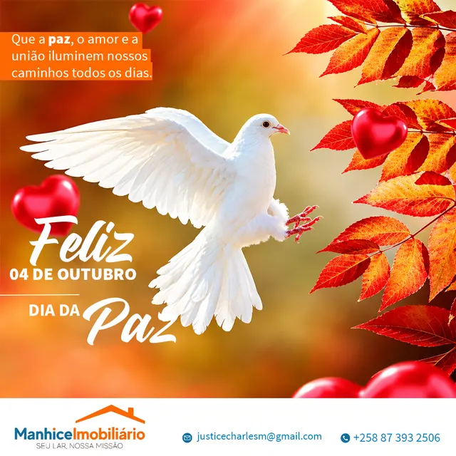 Manhiça Imobiliário — Data comemorativa — Dia da Paz