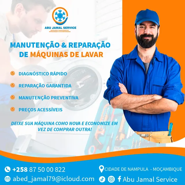 Abu Jamal Service — Manutenção de máquinas de lavar
