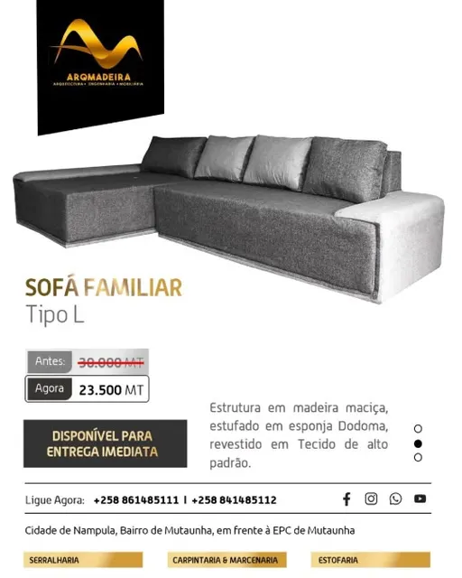 Arqmadeira — Promoção de sofá
