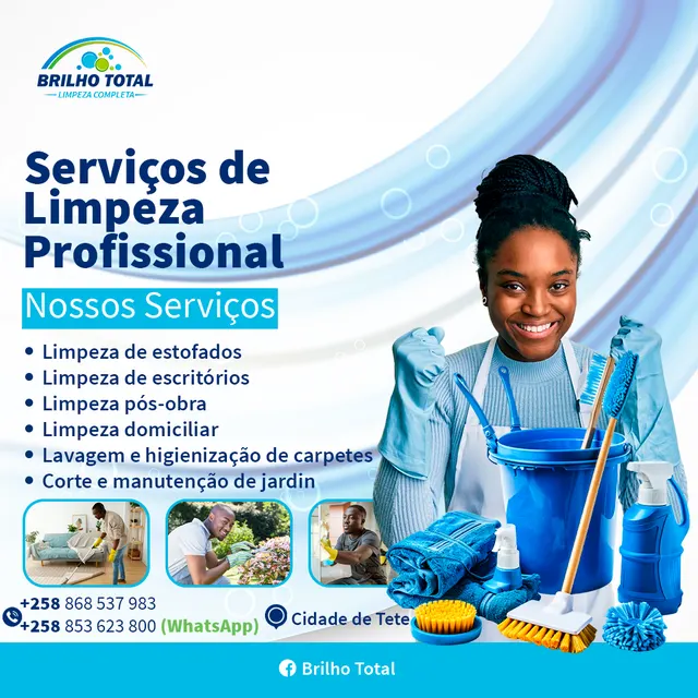 Brilho Total — Serviços de limpeza profissional