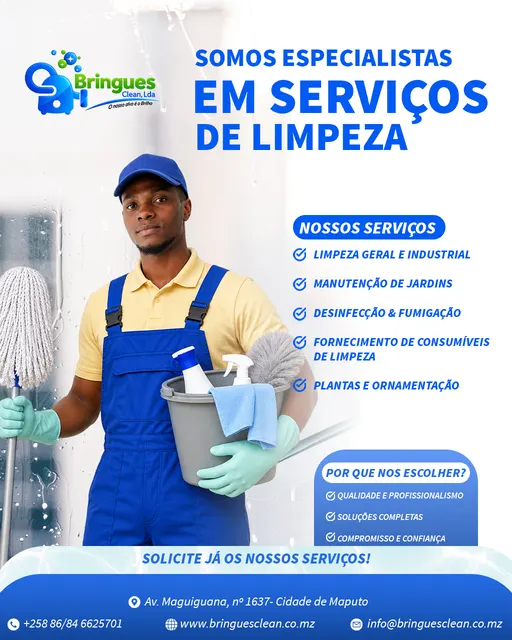 Bringues Clean — Serviços de limpeza