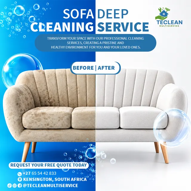 Teclean Multiservice — Limpeza profunda de sofás