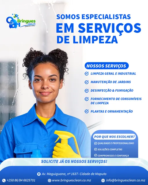 Bringues Clean — Serviços de limpeza